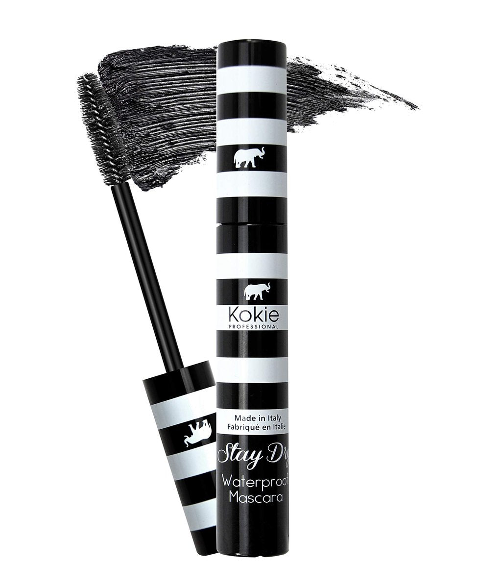 Kokie Cosmetics Stay Dry Waterproof Mascara - Waterproof Black, 0.32 oz - görsel 1