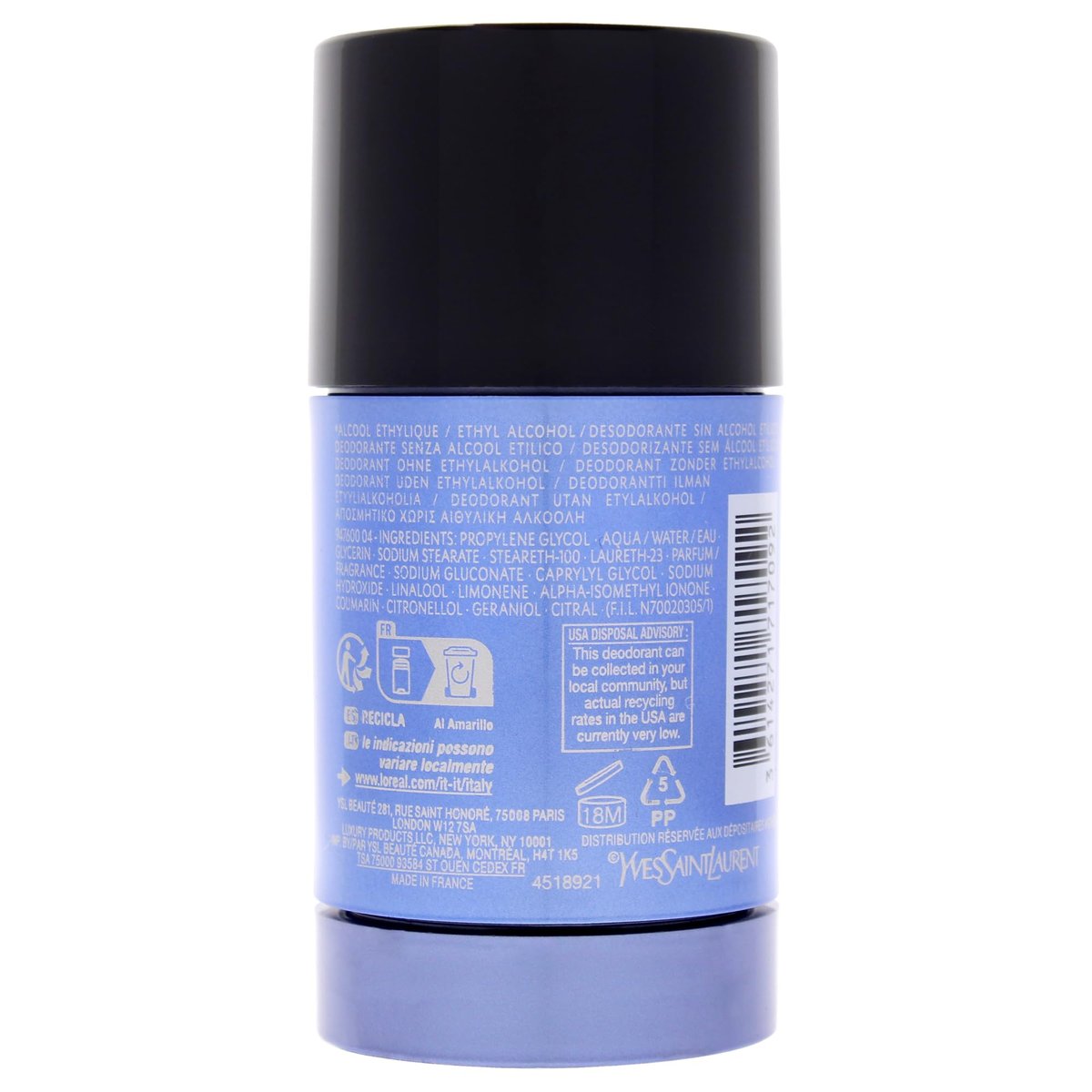 Y by Yves Saint Laurent Deodorant Stick for Men, 2.6 oz - Fresh & Long-Lasting Fragrance Avelisse