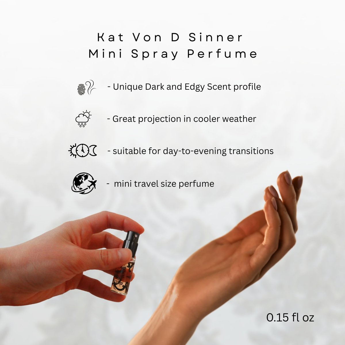 Kat Von D Sinner Eau de Parfum for Women - Mini EDP Spray (0.15 oz) - görsel 3