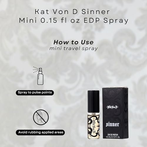 Kat Von D Sinner Eau de Parfum for Women - Mini EDP Spray (0.15 oz) - görsel 6