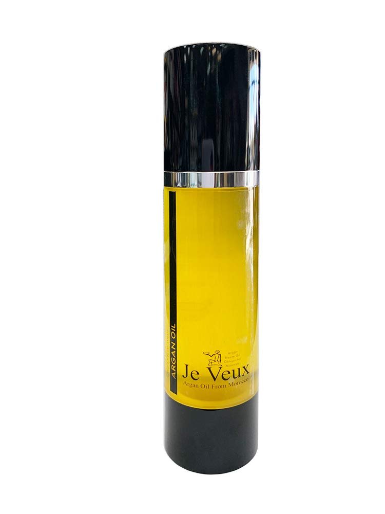 Je Veux Organic Moroccan Argan Oil with Oblepicha, Neem & Restorative Mineral Blend – 2.7 oz (50 mL) – Hydrates & Conditions Scalp - görsel 1