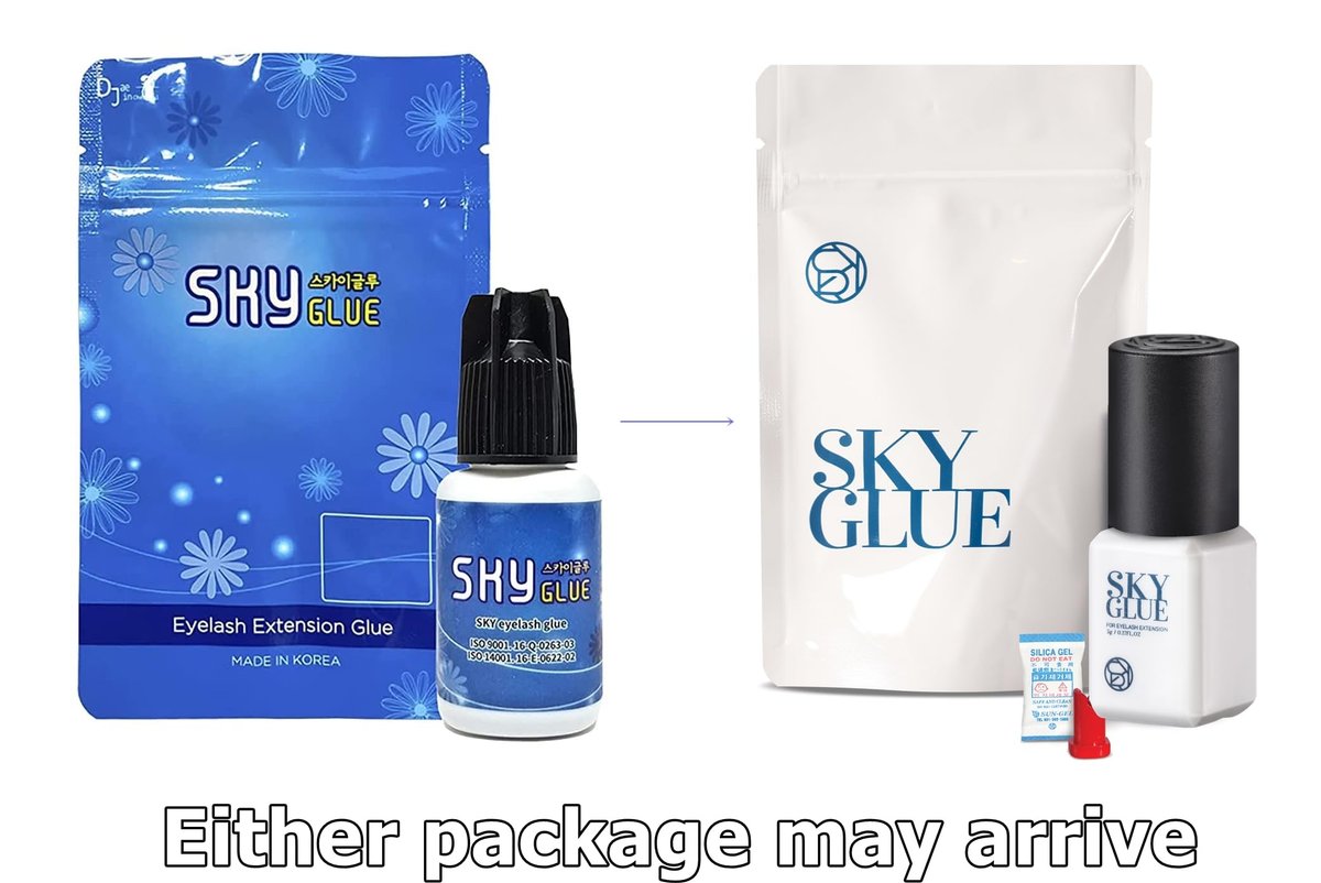 Super Strong Sky D Eyelash Extension Glue 5ml - Professional Black Bonding Adhesive for Long Lasting Semi Permanent Individual Lash Extensions - 3-4s Fast Drying / 4-6 Week Retention - görsel 3