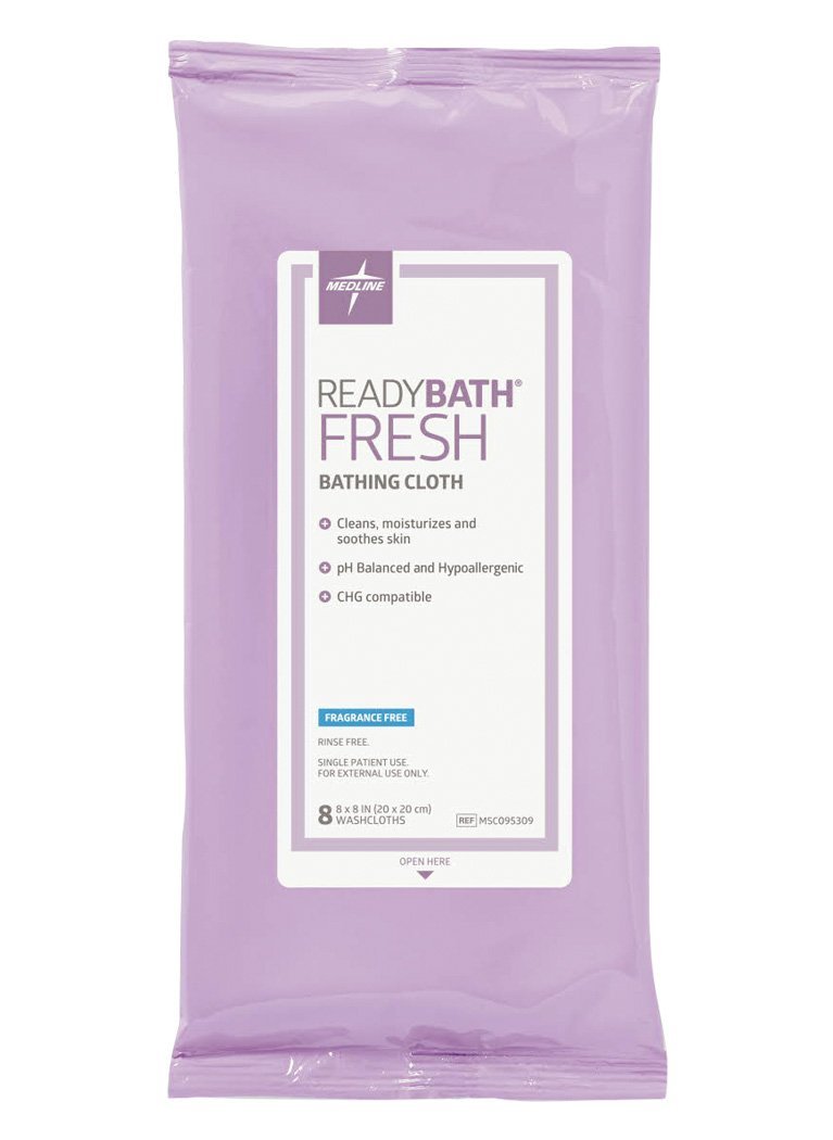 ReadyBath Fresh Cloths, Disposable Bathing Wipes, 8 Count (Pack of 1), One Color - görsel 2