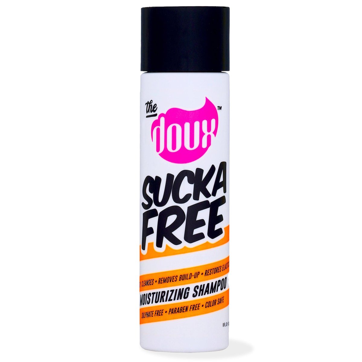 The Doux SUCKA FREE Moisturizing Shampoo for Curly Hair – Sulfate-Free with Shea Butter, Aloe & Silk Amino Acids – 8 Fl Oz Avelisse