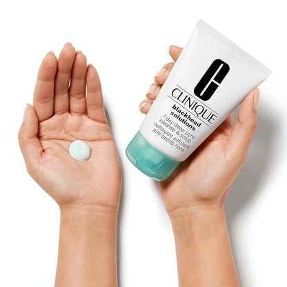 Clinique Blackhead Solutions 7 Day Deep Pore Cleanse & Scrub - Daily Face Cleanser with Salicylic Acid + Vitamin E for All Skin Types, 4.2 Fl Oz Avelisse