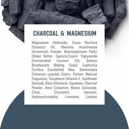 Schmidt's Aluminum-Free Vegan Deodorant Charcoal & Magnesium, 4-Pack, 2.65 oz Each, Natural Odor Protection for Women and Men Avelisse
