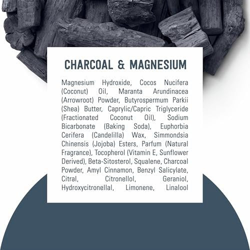Schmidt's Aluminum-Free Vegan Deodorant Charcoal & Magnesium, 4-Pack, 2.65 oz Each, Natural Odor Protection for Women and Men Avelisse