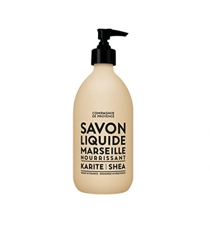 La Compagnie de Provence Savon de Marseille Nourishing Liquid Soap - Shea Butter, 16.7 Fl Oz Refill (Beige)