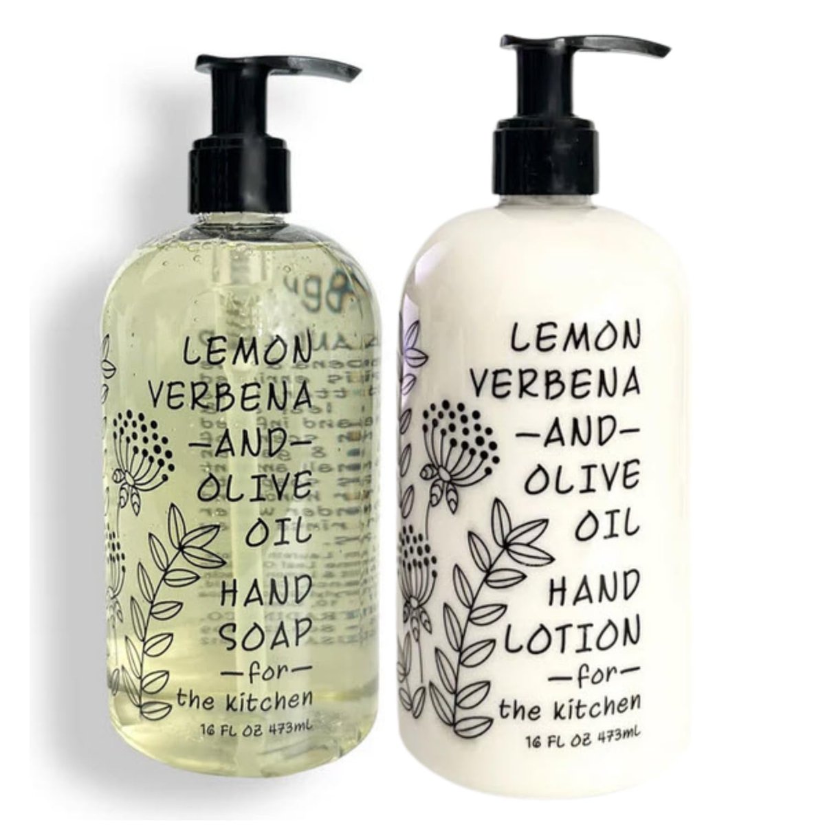 Greenwich Bay Trading Company Lemon Verbena & Olive Oil Hand Soap and Lotion Duo - 7 Fl Oz Each Avelisse