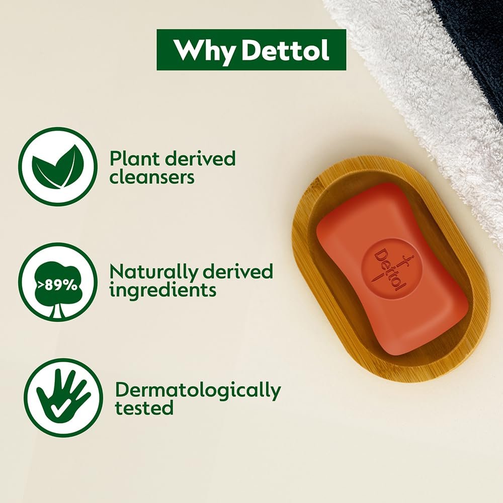 Dettol Original Bar Soap 100g Each - Pack of 6 | Antibacterial Protection - görsel 7