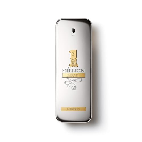 Rabanne 1 Million Lucky Eau de Toilette - Woody Aromatic Fragrance for Men with Hazelnut, Plum & Cedarwood - 3.4 oz Avelisse