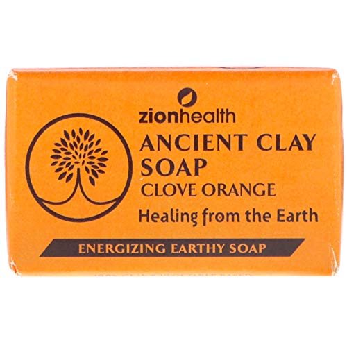 Zion Health Ancient Clay Orange Clove Soap – 6 oz Bar, Natural Detoxifying Body Bar - görsel 2