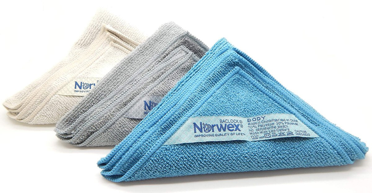 Norwex Body Pack Coastal Three Pack - Blue Microfiber Cloths Avelisse
