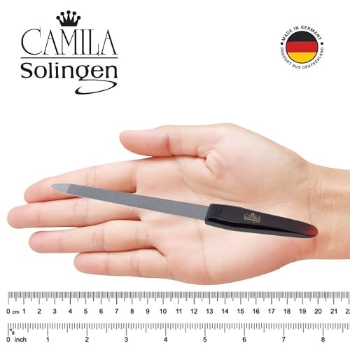 Camila Solingen CS18 Sapphire Metal Nail File - 7 Inch Double Sided Coarse & Fine for Natural Nails, Manicure, Pedicure - görsel 8