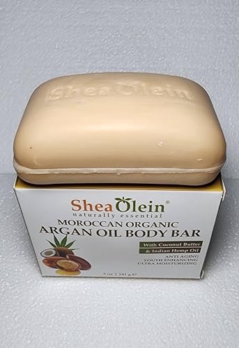 Shea Olein Naturally Essential Moroccan Argan Oil Body Bar with Coconut Butter and Indian Hemp Oil - görsel 5