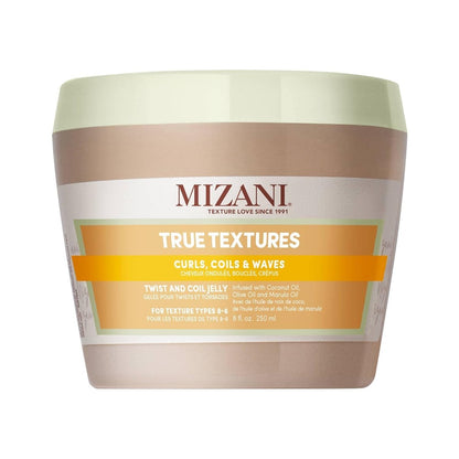 Mizani True Textures Twist and Coil Jelly - Paraben & Silicone-Free with Coconut Oil, 8 oz