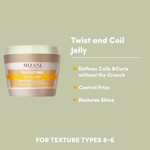 Mizani True Textures Twist and Coil Jelly - Paraben & Silicone-Free with Coconut Oil, 8 oz - görsel 4