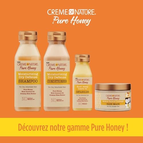Creme of Nature Pure Honey, Coconut Oil & Shea Butter Hair Mask - Moisture Replenish & Strength, 11.5 oz - görsel 11