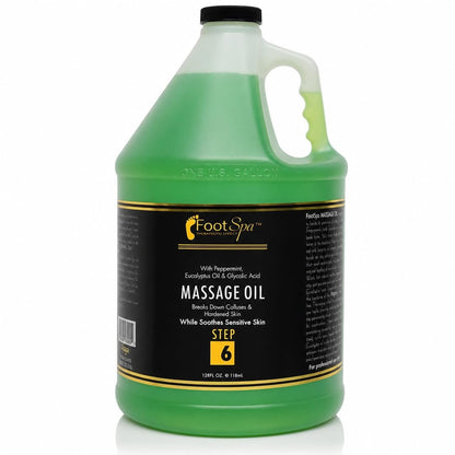 Foot SPA Eucalyptus Massage Oil 128 Oz - Professional & Home Use Massage & Melt Formula for Deep Relief and Revitalized Skin Avelisse