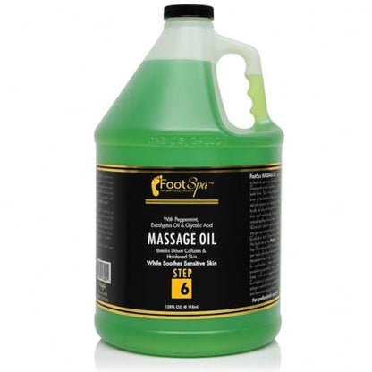 Foot SPA Eucalyptus Massage Oil 128 Oz - Professional & Home Use Massage & Melt Formula for Deep Relief and Revitalized Skin Avelisse