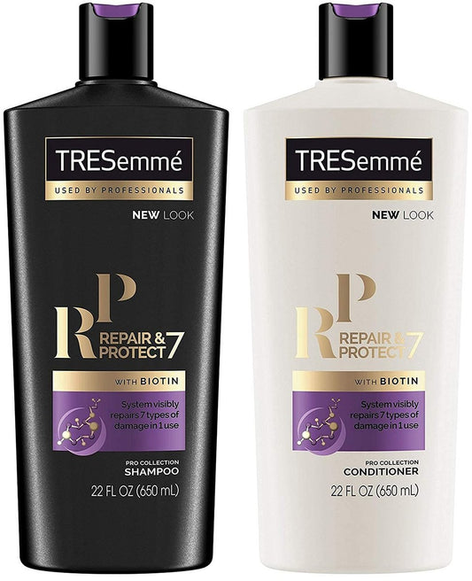 TRESemmé Repair & Protect 7 Shampoo and Conditioner Set with Biotin, 22 Fl Oz Each Avelisse