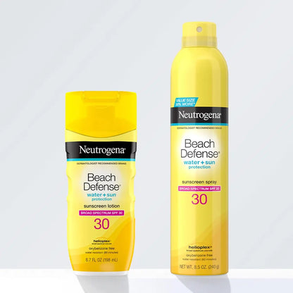 Neutrogena Beach Defense SPF 30 Sunscreen Spray - Broad Spectrum, Lightweight, Oxybenzone-Free, 8.5 oz Avelisse