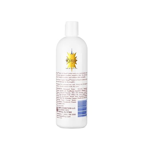 Rinju Shea Butter & Red Cocoa Butter Lotion Set – Vitamin E Daily Moisturizer (3 x 16 oz + 2 oz Rubee Lotion) - görsel 6