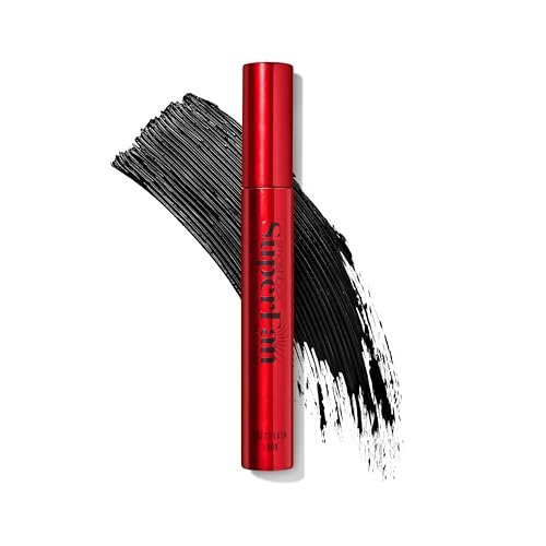 Smashbox Super Fan Lash Lengthening Mascara – Fanned-Out Volume & Length, Long-Wearing, No Clumping, 0.34 Fl Oz, Black Avelisse