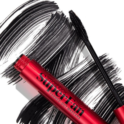 Smashbox Super Fan Lash Lengthening Mascara – Fanned-Out Volume & Length, Long-Wearing, No Clumping, 0.34 Fl Oz, Black Avelisse