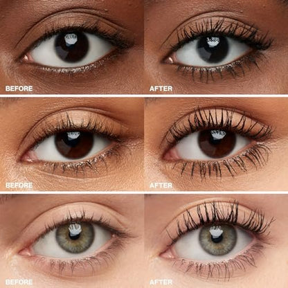 Smashbox Super Fan Lash Lengthening Mascara – Fanned-Out Volume & Length, Long-Wearing, No Clumping, 0.34 Fl Oz, Black Avelisse