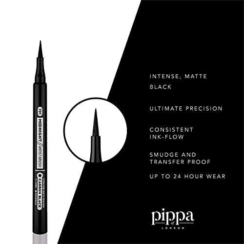 Pippa of London Eyeliner Pencil in Black - Cruelty-Free, Waterproof, Smudgeproof, Quick-Drying with Long Flexible Tip for Precision - görsel 4