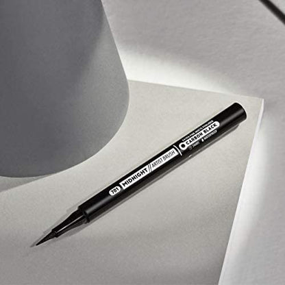 Pippa of London Eyeliner Pencil in Black - Cruelty-Free, Waterproof, Smudgeproof, Quick-Drying with Long Flexible Tip for Precision