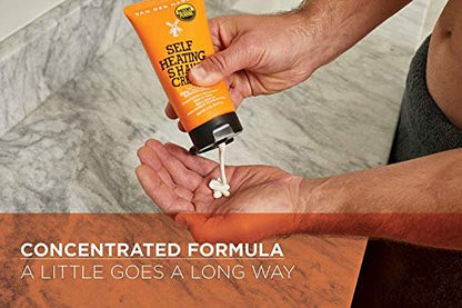 Van Der Hagen Self-Heating Shave Cream – Warm Burst Opens Pores & Softens Stubble, 6 oz