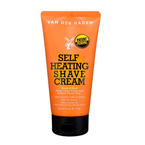 Van Der Hagen Self-Heating Shave Cream – Warm Burst Opens Pores & Softens Stubble, 6 oz - görsel 1
