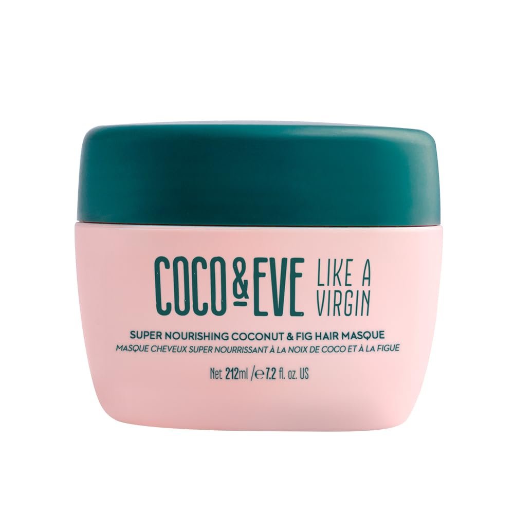 Coco & Eve Like a Virgin Hair Masque - Coconut & Fig Hair Mask for Dry Damaged Hair with Shea Butter & Argan Oil | Deep Conditioning Hair Treatment (212 ml) - görsel 1