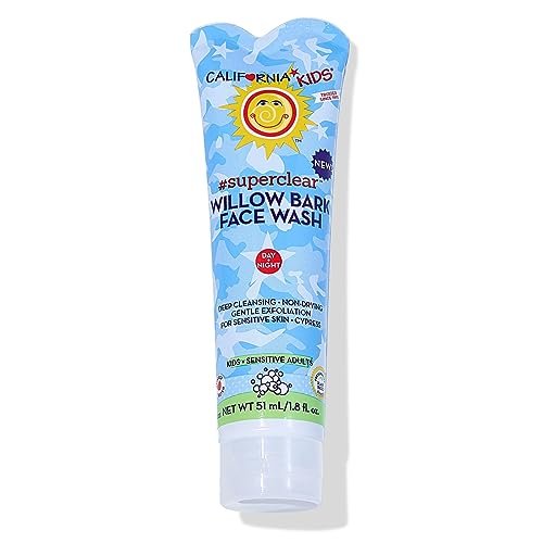 California Kids Face Wash – Gentle Exfoliating Face Wash for Kids & Teens with Mild Salicylic Acid, Sensitive Skin, 1.8 oz Avelisse