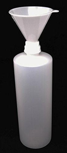 Earth's Essentials 4-Pack Refillable 8 oz HDPE Plastic Pump Bottles with Patented Screw-On Funnel - Lotions, Shampoos, Massage Oils Avelisse
