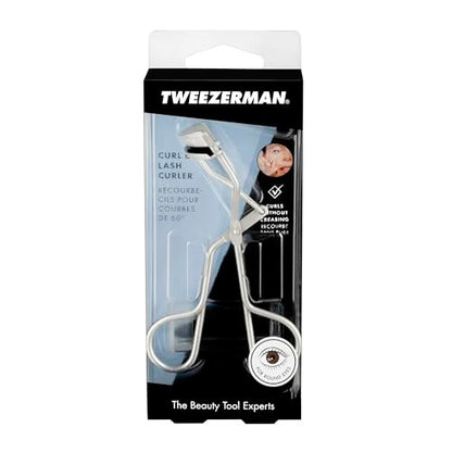 Tweezerman Curl 60 Metallic Eyelash Curler for Round Shaped Eyes - Precision Lash Lift Tool Avelisse