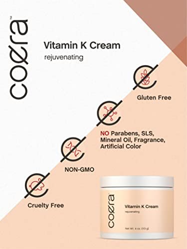 Coera Vitamin K Cream 4 oz | Premium Formula for Bruises, Spider Veins, Dark Circles, Broken Capillaries, Eyes, and Face | Paraben and SLS Free - görsel 10