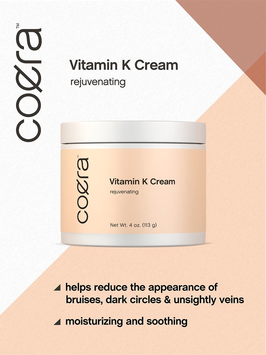 Coera Vitamin K Cream 4 oz | Premium Formula for Bruises, Spider Veins, Dark Circles, Broken Capillaries, Eyes, and Face | Paraben and SLS Free - görsel 7
