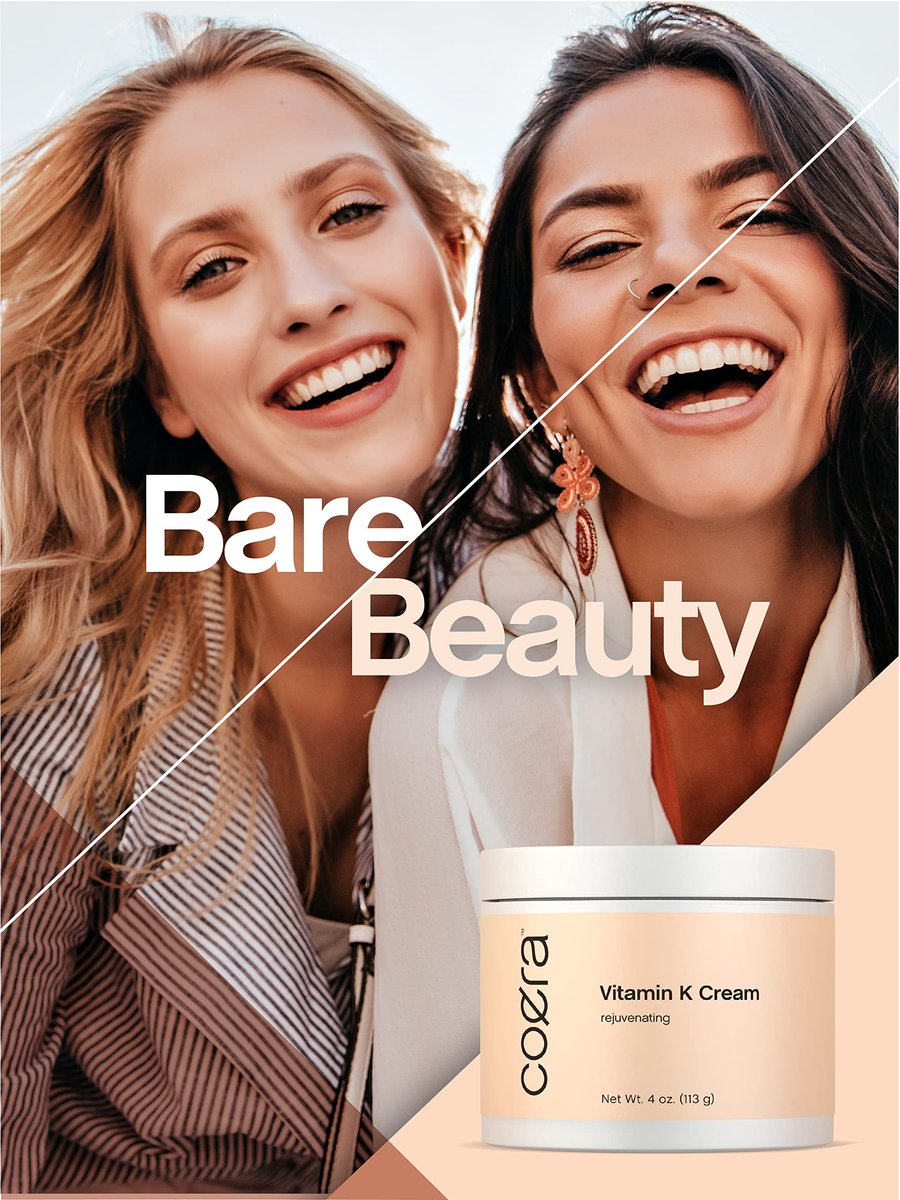 Coera Vitamin K Cream 4 oz | Premium Formula for Bruises, Spider Veins, Dark Circles, Broken Capillaries, Eyes, and Face | Paraben and SLS Free - görsel 13