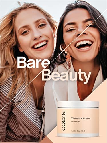 Coera Vitamin K Cream 4 oz | Premium Formula for Bruises, Spider Veins, Dark Circles, Broken Capillaries, Eyes, and Face | Paraben and SLS Free - görsel 14