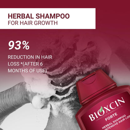 BIOXCIN Herbal Shampoo for Hair Loss Strengthening & Nourishing Formula – Anti-Dandruff Scalp Revitalizing Care, Deep Moisturizing & Repairing with Natural Botanical Extracts, 9 Fl Oz (Pack of 3) Avelisse