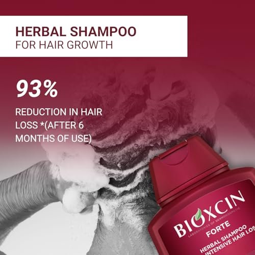 BIOXCIN Herbal Shampoo for Hair Loss Strengthening & Nourishing Formula – Anti-Dandruff Scalp Revitalizing Care, Deep Moisturizing & Repairing with Natural Botanical Extracts, 9 Fl Oz (Pack of 3) Avelisse