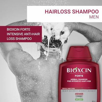 BIOXCIN Herbal Shampoo for Hair Loss Strengthening & Nourishing Formula – Anti-Dandruff Scalp Revitalizing Care, Deep Moisturizing & Repairing with Natural Botanical Extracts, 9 Fl Oz (Pack of 3) Avelisse