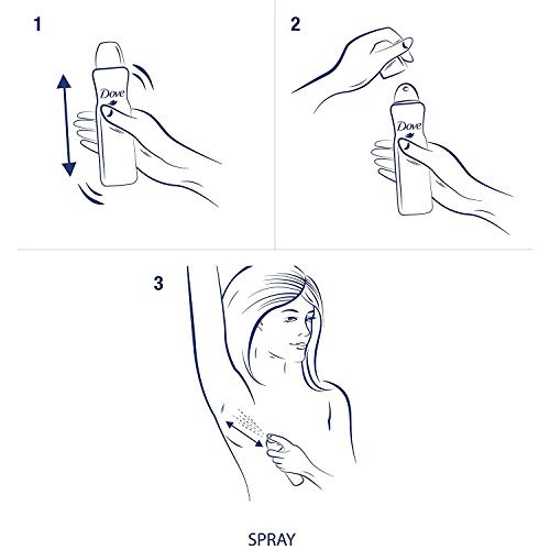 Dove Dry Spray Antiperspirant - Invisible - Sheer Fresh - 3.8 oz (107 g) per Can, Pack of 3 - görsel 14