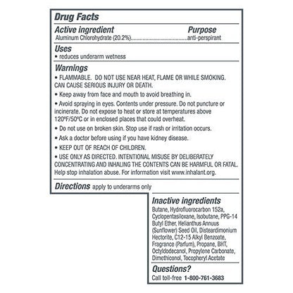 Dove Dry Spray Antiperspirant - Invisible - Sheer Fresh - 3.8 oz (107 g) per Can, Pack of 3