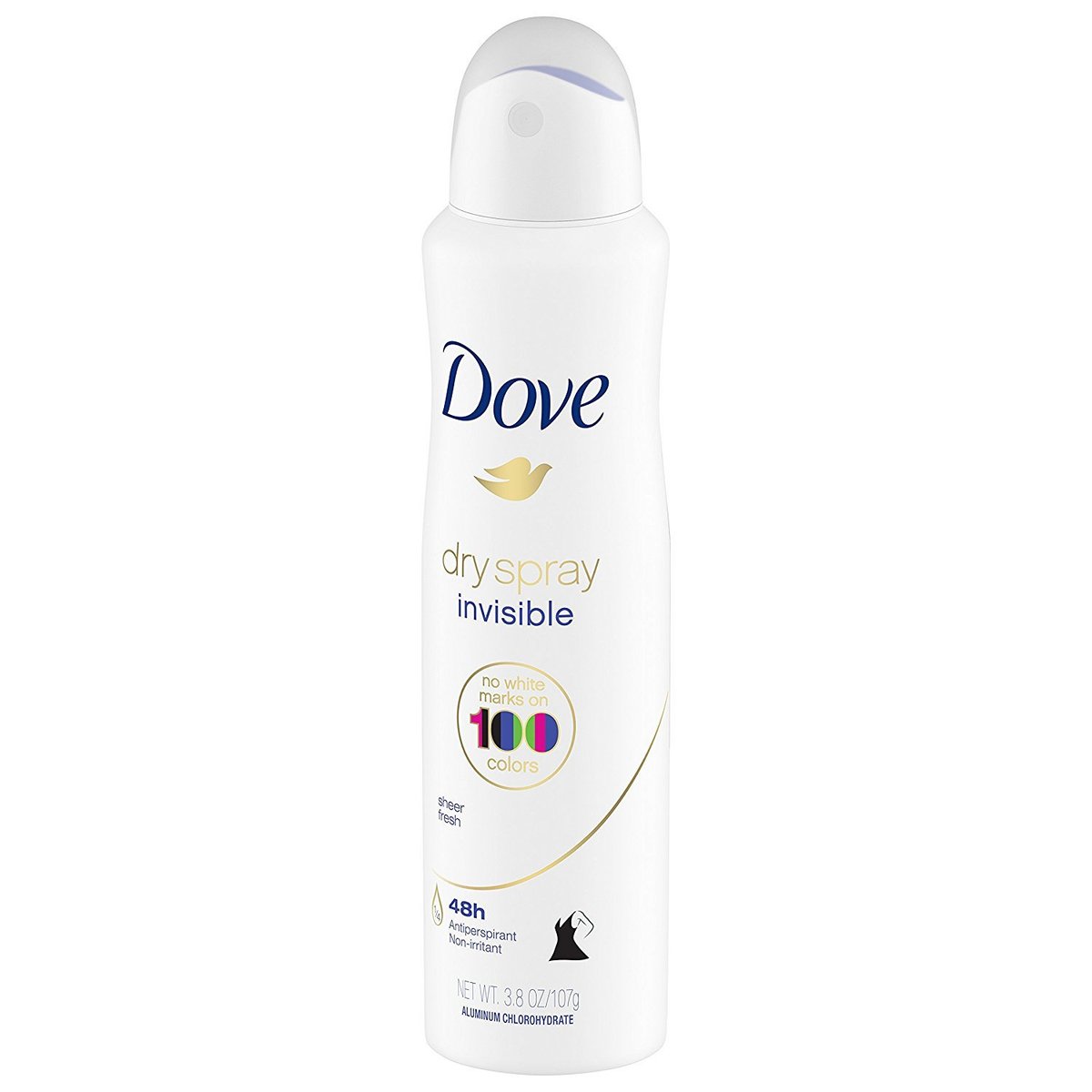 Dove Dry Spray Antiperspirant - Invisible - Sheer Fresh - 3.8 oz (107 g) per Can, Pack of 3 - görsel 9