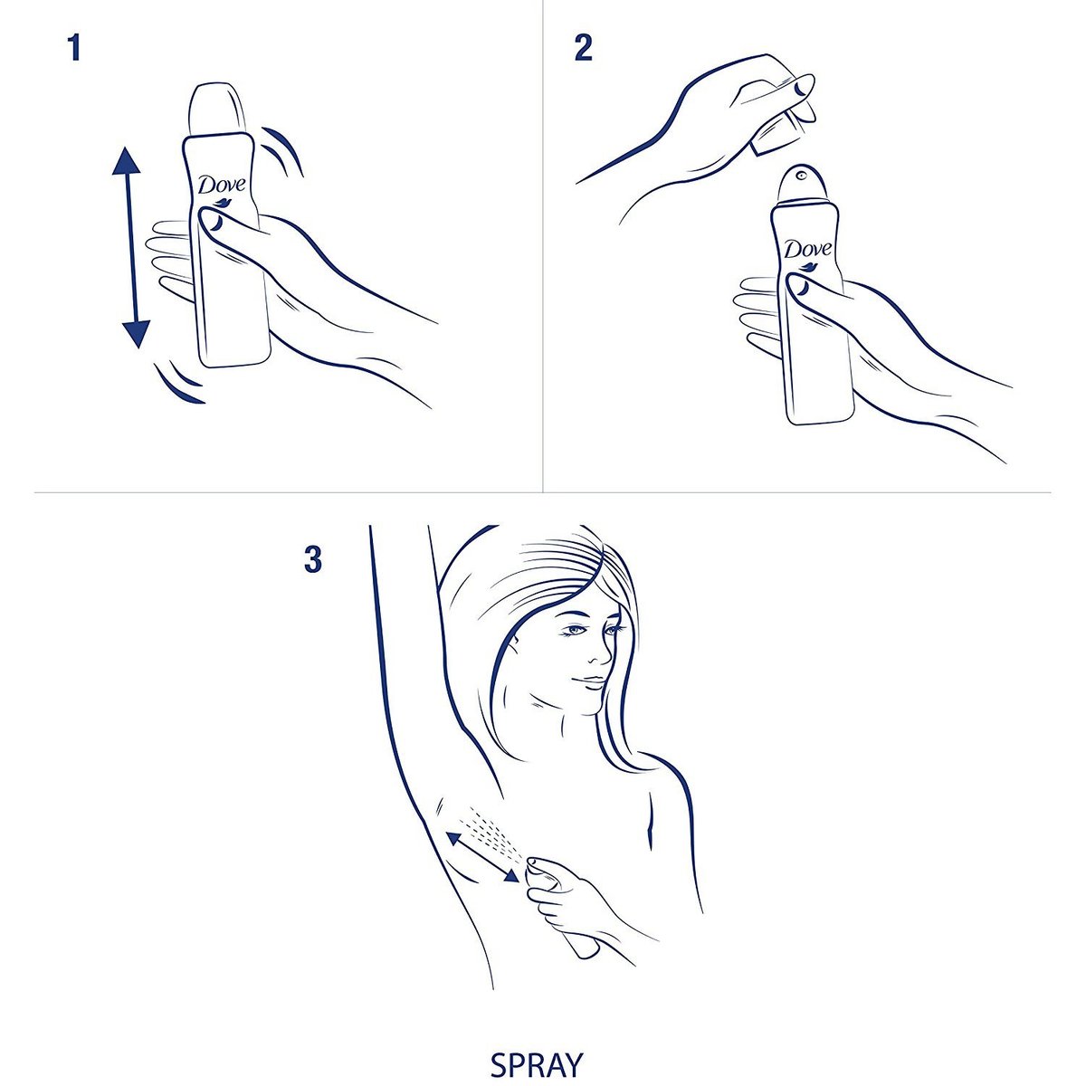 Dove Dry Spray Antiperspirant - Invisible - Sheer Fresh - 3.8 oz (107 g) per Can, Pack of 3 - görsel 13