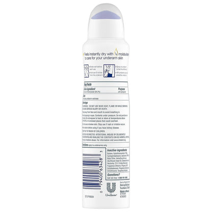 Dove Dry Spray Antiperspirant - Invisible - Sheer Fresh - 3.8 oz (107 g) per Can, Pack of 3